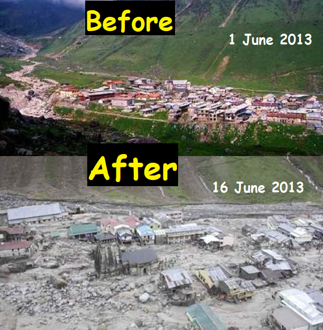 kedarnath before and after image