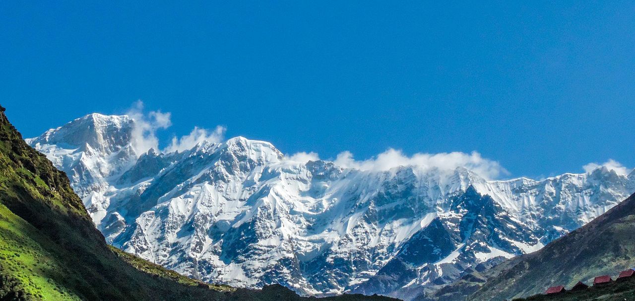 Snow at Mount Kedarnath