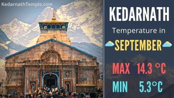 Kedarnath Temperature in September