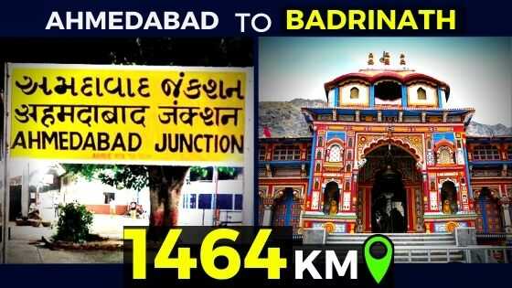 ahmedabad to badrinath distance