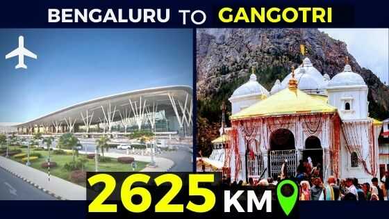 bangalore to gangotri distance