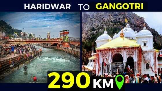 haridwar to gangotri distance
