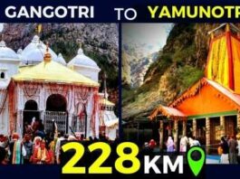gangotri to yamunotri route distance